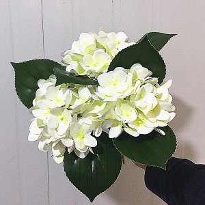 Букет искусственных цветов "Гортензия", цвет белый