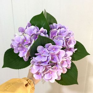 Букет искусственных цветов "Гортензия", цвет сиреневый