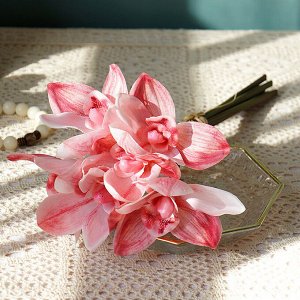 Букет искусственных цветов "Орхидеи", цвет розовый