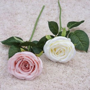 Искусственная роза, цвет белый