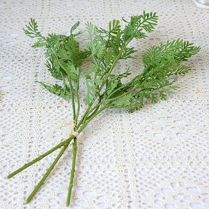 Искусственное растение на ветке, цвет зеленый, 37 см