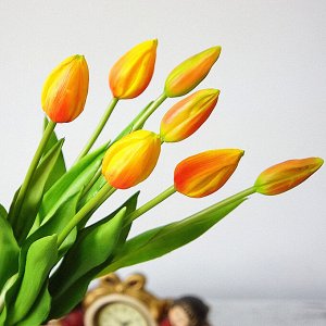 Букет искусственных цветов "Тюльпаны", цвет сиреневый