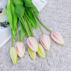 Букет искусственных цветов "Тюльпаны", цвет светло-розовый