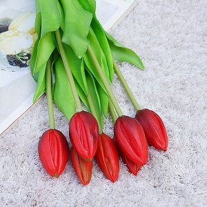Букет искусственных цветов "Тюльпаны", цвет красный