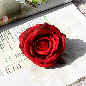 Искусственная роза (12 шт), цвет красный