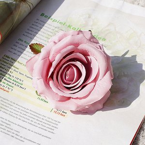 Искусственная роза (12 шт), цвет розовый