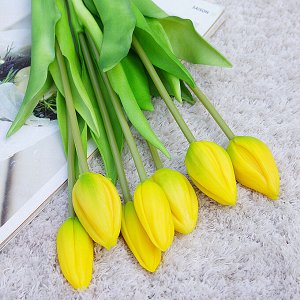 Букет искусственных цветов "Тюльпаны", цвет желтый