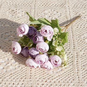 Букет искусственных цветов "Пионы", цвет фиолетовый