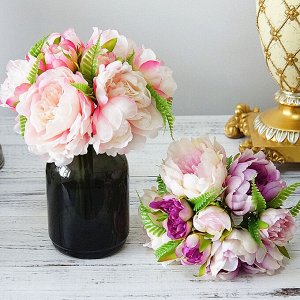Букет искусственных цветов, цвет розовый/фиолетовый
