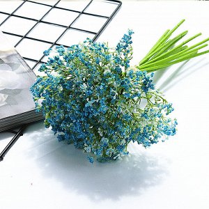 Букет искусственных цветов "Гипсофила", цвет синий