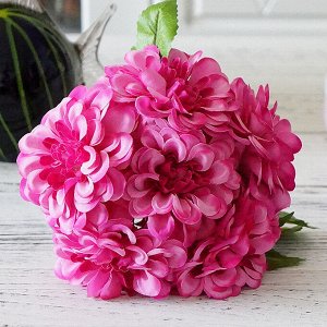 Букет искусственных цветов, цвет ярко-розовый