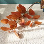 Искусственное растение на ветке, цвет оранжевый