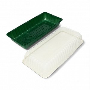 Мини-парник для рассады, 43 x 21 x 12 см, без вставок, пластик, Greengo