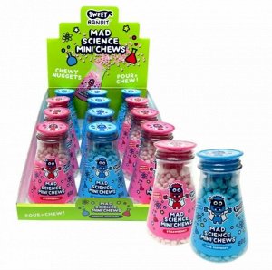 Kidsmania Mad Science Мини-жевательные конфеты с синей малиной и клубникой