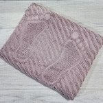 Полотенце махровое для ног &quot;Ножки&quot;. 50*70  Плотная древесина