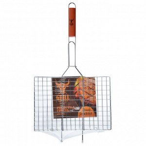 GRILLBOOM Решетка-гриль хром., 58х(23х35)см
