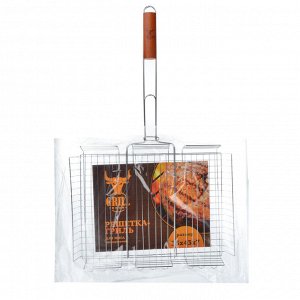 GRILLBOOM Решетка-гриль хром., 30х40х7см