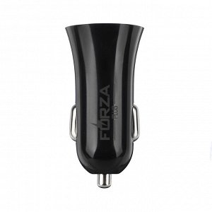 FORZA Автомобильное зарядное устройство Комфорт, 2xUSB, 2.4А, 5В, 2 цвета