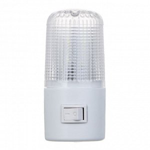 FORZA Ночник светодиодный с выкл., 220-240В, 0,5Вт, 8х7х3см, 4 LED,  пластик