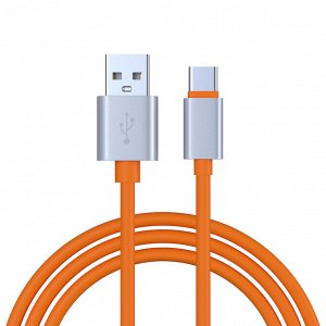 BY Кабель для зарядки Orange Type-C, 1м, 2А, оранжевый