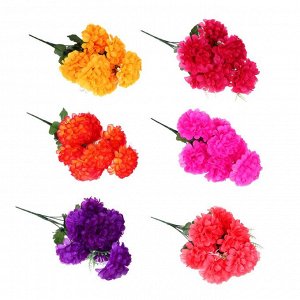 LADECOR Букет искусственных цветов в виде гвоздики, 35-40 см, пластик, 6 цветов