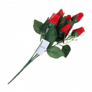 LADECOR Букет искусственных цветов в виде бутонов роз с гипсофилами, 35-40 см, 6 цветов