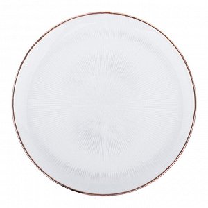 BY COLLECTION White Line Тарелка подстановочная, 26,х1,5см, стекло