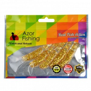 AZOR FISHING Приманка мягкая Trendex Minnow, силикон, 8см, 5шт. в уп, 5 цветов