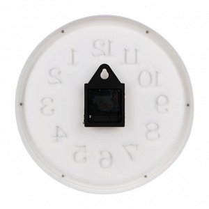 Часы настенные круглые, пластик, d30 см, 1xAA, арт.06-39
