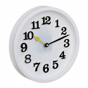 Часы настенные круглые, пластик, d30 см, 1xAA, арт.06-40