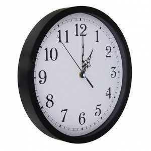 Часы настенные круглые, пластик, d30 см, пластик, арт08-42