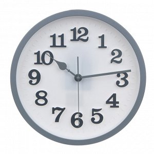 Часы настенные круглые, пластик, d30 см, 1xAA, арт.06-22