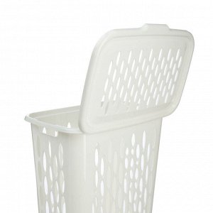 Корзина для белья Keeplex Light с откидной крышкой 37л 42,2х29х51,5см, пластик, белое облако