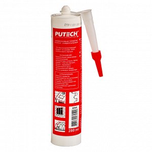 Герметик силиконовый PUTECH, универсальный, 280мл, белый (WHITE)