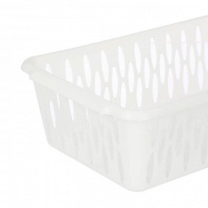 Корзинка для хранения Keeplex Light S 24,2х14,5х7,1см, пластик, белое облако