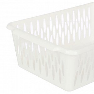 Корзинка для хранения Keeplex Light M 30х19,5х9,5см, пластик, белое облако