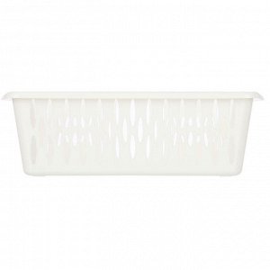 Корзинка для хранения Keeplex Light M 30х19,5х9,5см, пластик, белое облако
