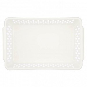 Корзинка для хранения Keeplex Light M 30х19,5х9,5см, пластик, белое облако