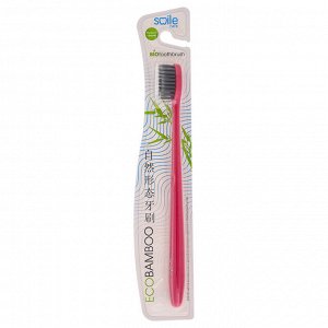 Зубная щетка SMILE CARE Eco Bamboo, с бамбуковым углем, средняя жесткость