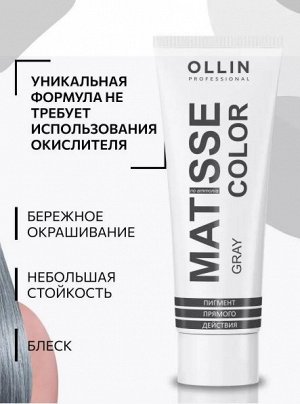 MATISSE COLOR gray/серый 100 мл Пигмент прямого действия