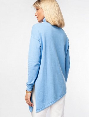 Асимметричный свитер тонкой вязки