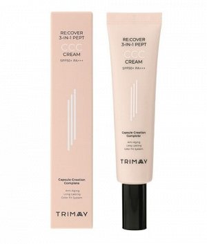 Многофункциональный тональный крем с пептидами Trimay Re:cover 3-in-1 Pept CCC Cream SPF50+PA+++