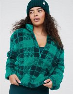 Fluffy Sherpa Quarter Zip Sweatshirt