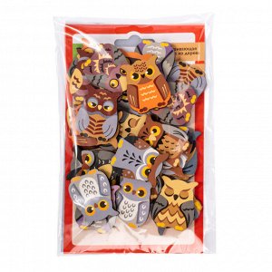 Настольная деревянная игра МЕМО «Совы» (24 фишки в пакете)