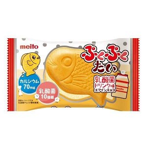 Вафельное печенье со вкусом кисломолочного напитка meito Тайяки "Рыбка" / Meito 16,5 гр Японские сладости