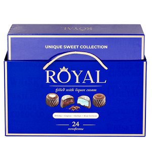Конфеты BonBons ROYAL Collection сумка синяя 370 г