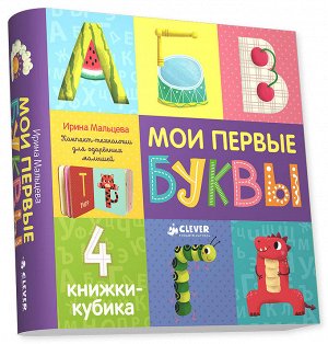 Компакт-технологии для одарённых малышей. Мои первые буквы. 4 книжки-кубика