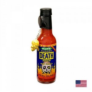 Blair's Sudden Death Sauce 150ml - Супер острый соус Блэирс. 100 тыс сковилл. С брелком