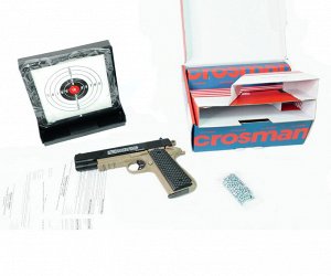 Пистолет пневматический Crosman S1911, кал.4,5мм (+мишень, + 250 ВВ)