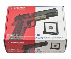 Пистолет пневматический Crosman S1911, кал.4,5мм (+мишень, + 250 ВВ)